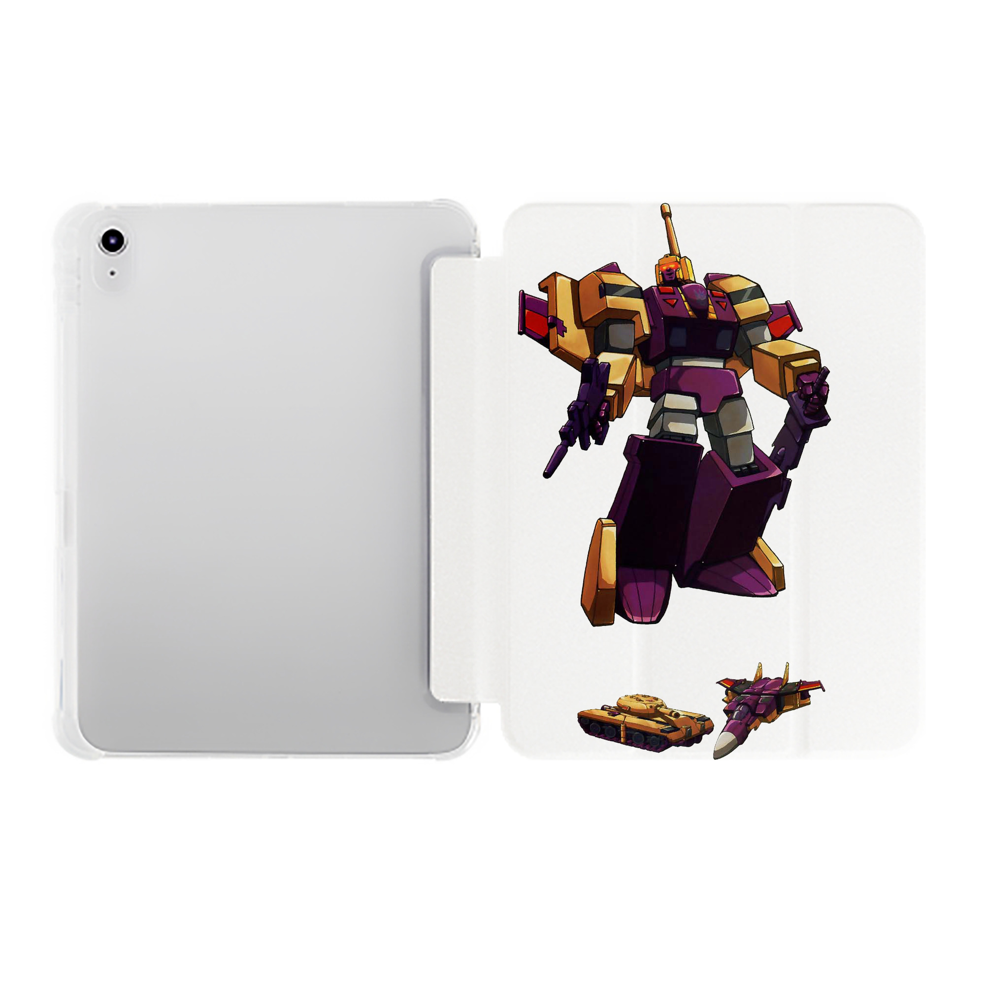 （画像用）  IPad ケース ペン収納付き 三つ折りスタンド PUレザー×シリコン 対応機種9.5/10.5/10.9インチ